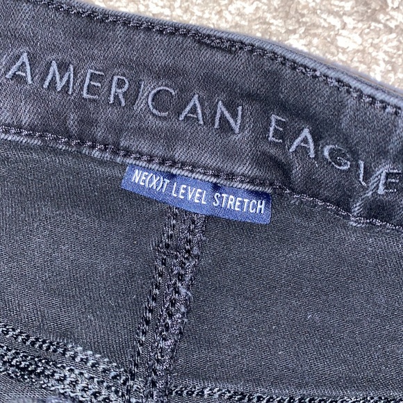 (🦅) A.E.O. : Black, Ne(x)t Level Stretch, Hi-Rise Jeggings. (8 LONG) - Picture 5 of 9